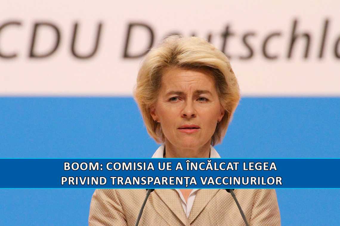 Comisia UE a &icirc;ncălcat legea privind transparența vaccinurilor