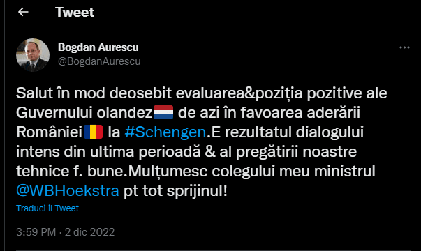 tweet aurescu